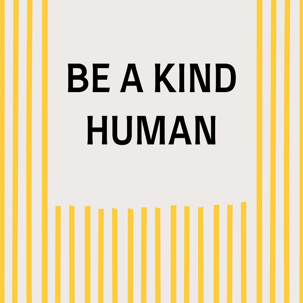 Be kind  Instagram post template