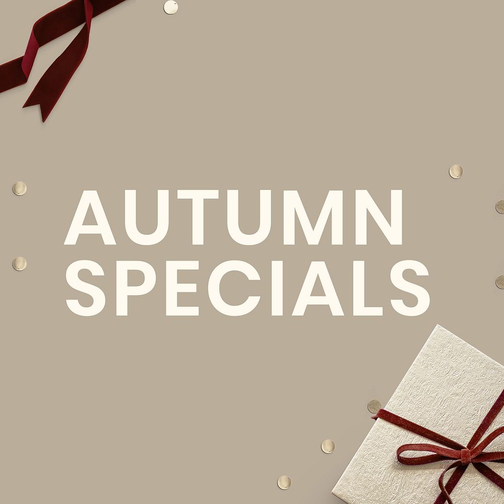 Autumn specials  Instagram post template