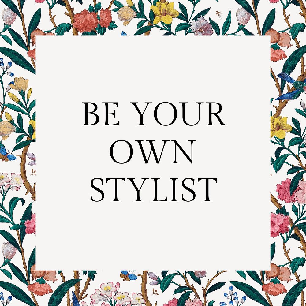 Be your own stylist  Instagram post template