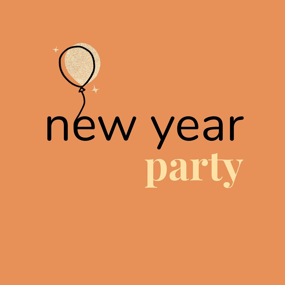 New year party  Instagram post template