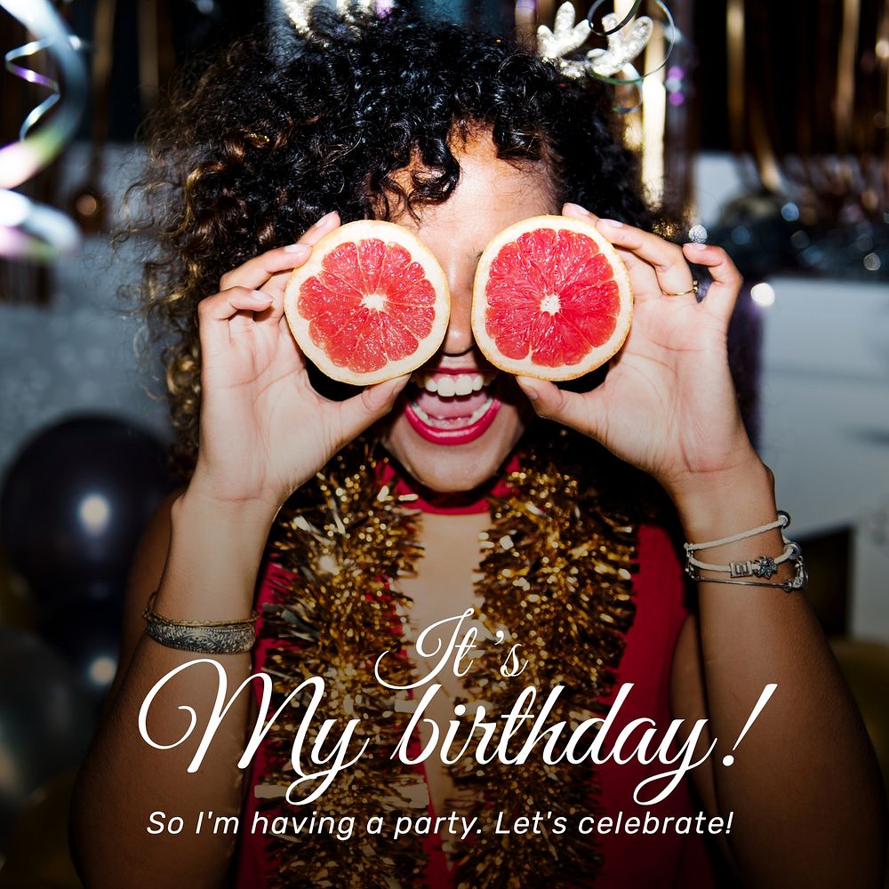 Birthday party  Instagram post template