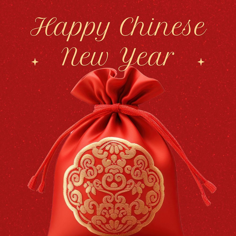 Happy Chinese new year  Instagram post template