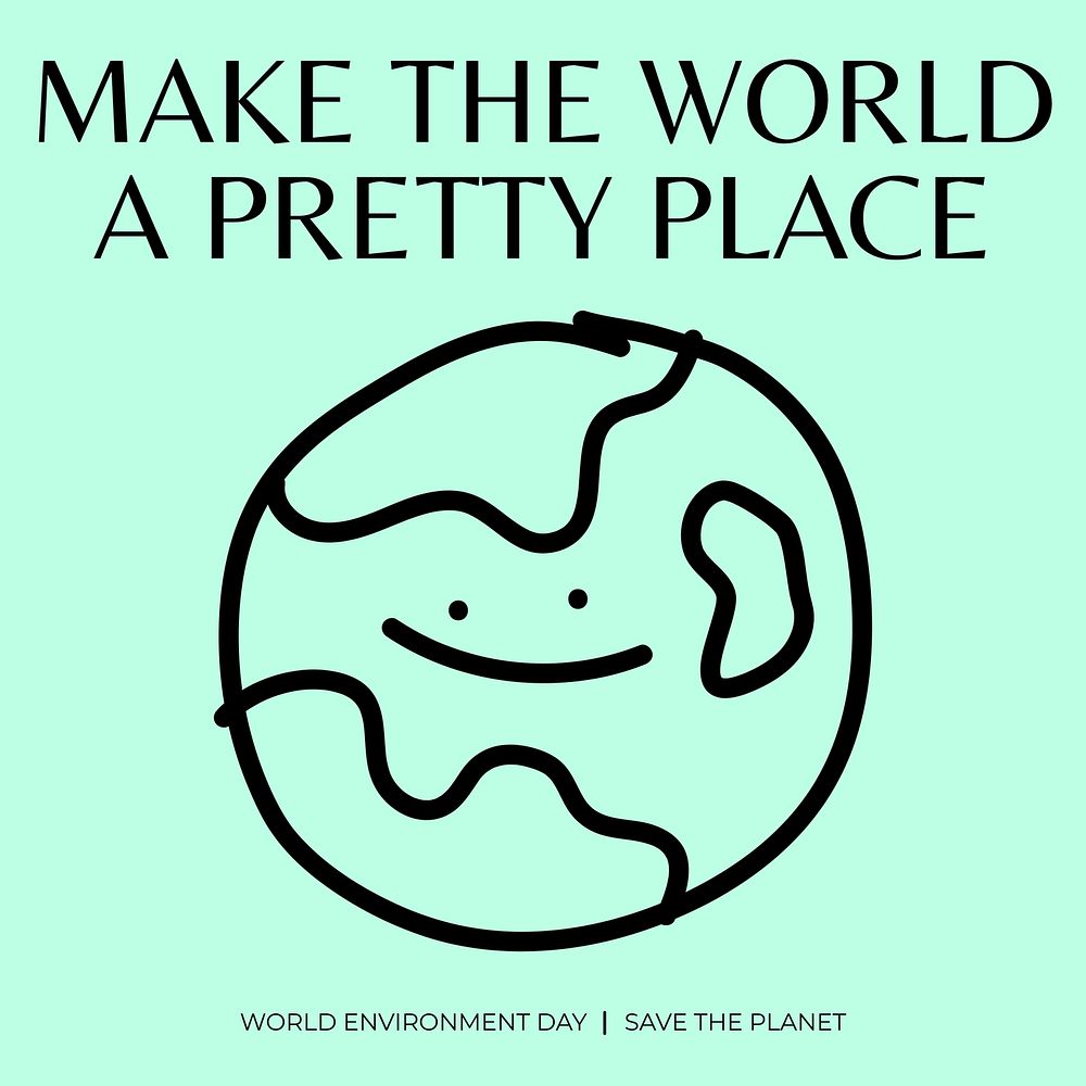 Earth day quote  Instagram post template