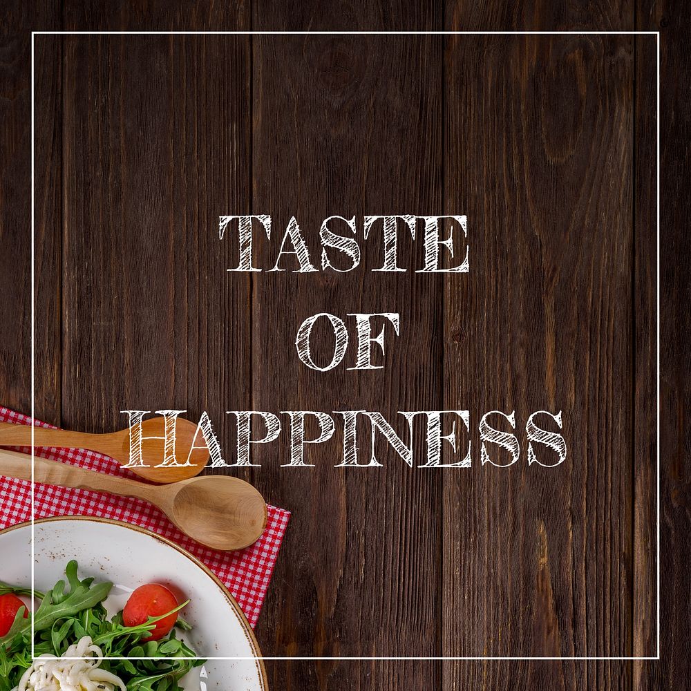 Taste of happiness  Instagram post template