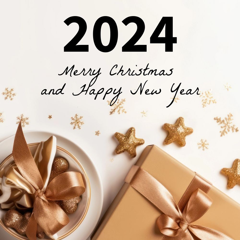 Christmas & new year  Instagram post template