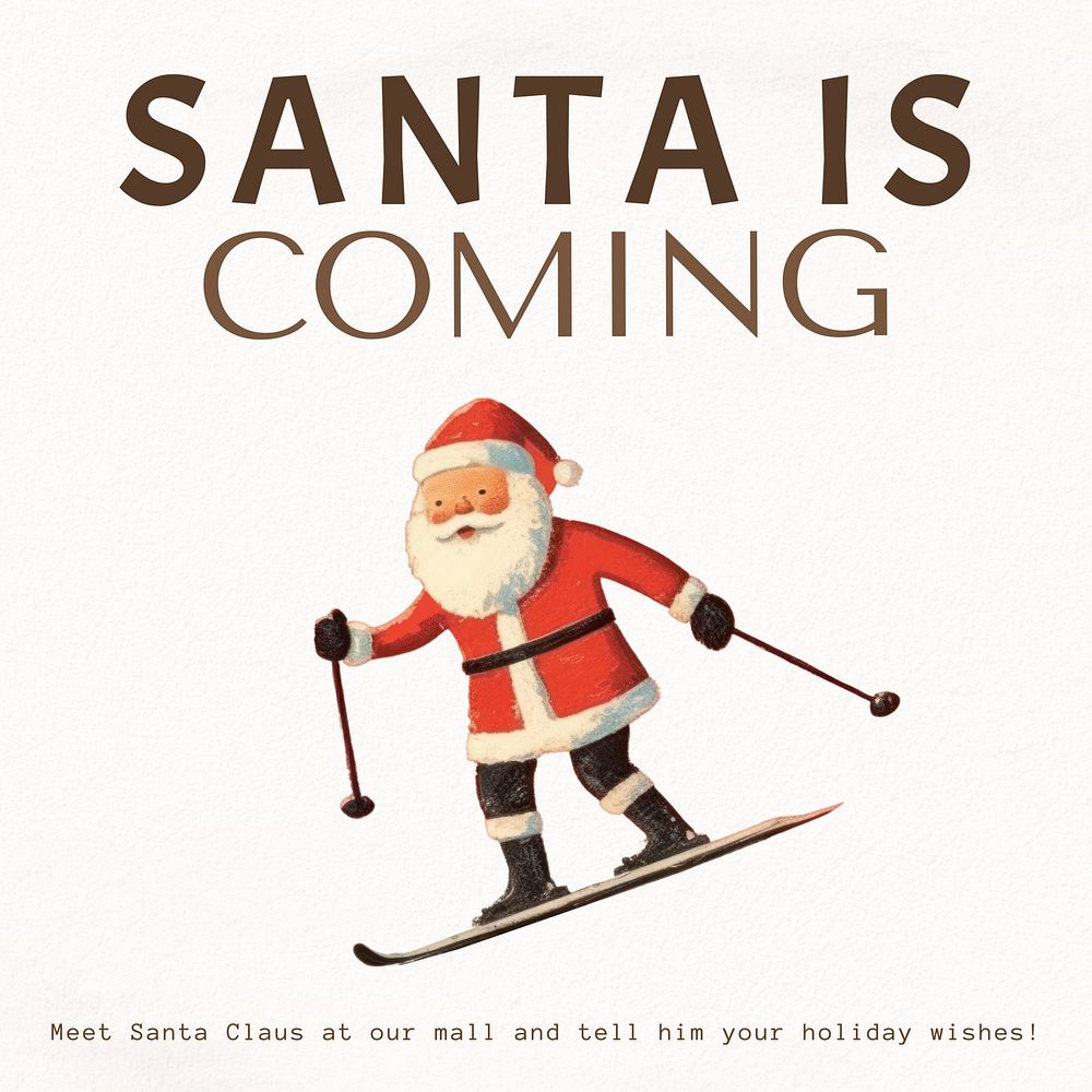 Christmas & Santa  Instagram post template