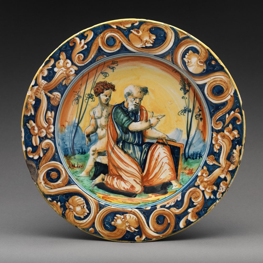 Plate with Saint Matthew