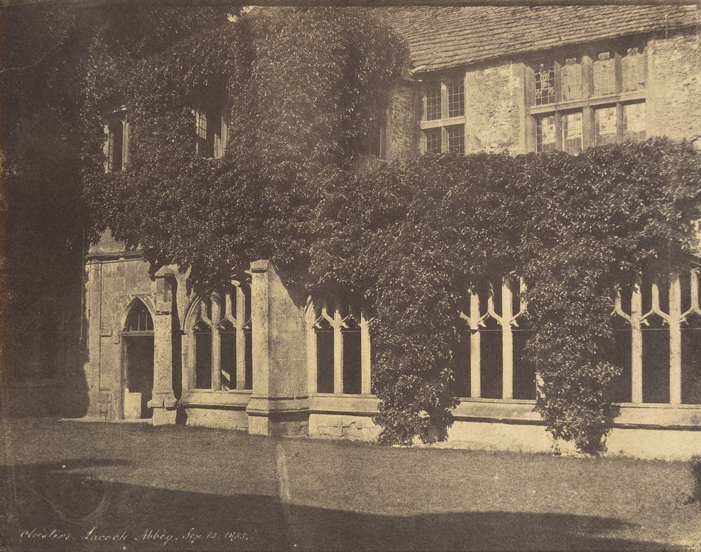 Lacock Abbey, Cloisters, September 12, 1855 [?]