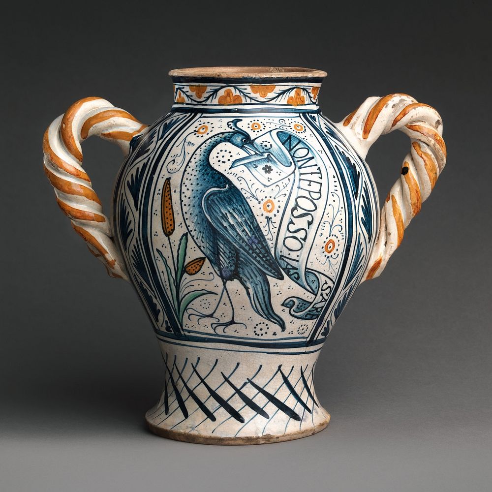 Vase with love motifs