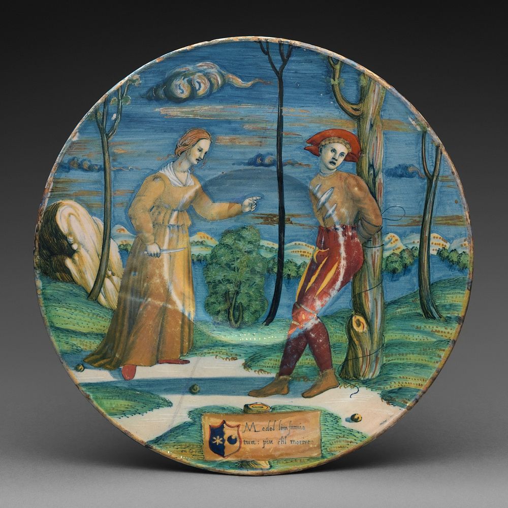 Plate with The Lover Tormented