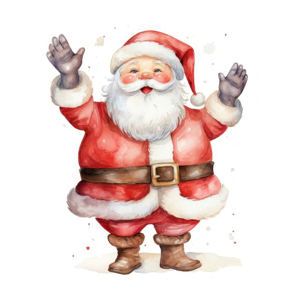 PNG White background santa claus celebration creativity. AI generated Image by rawpixel.