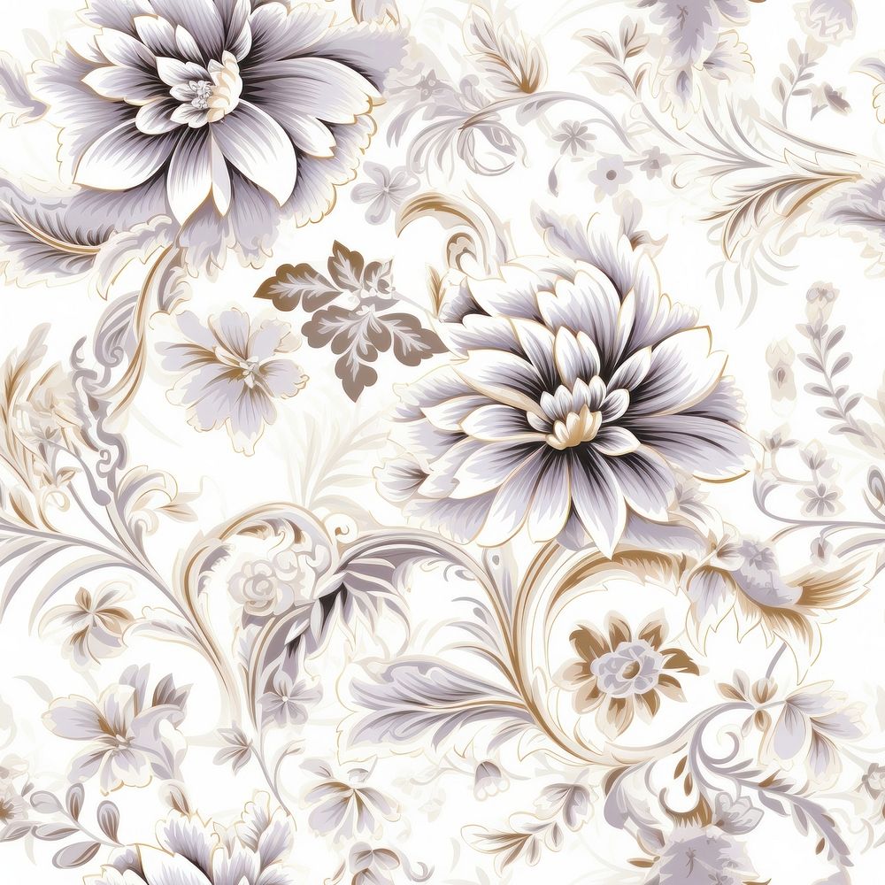 Vintage pattern muted white flower backgrounds creativity