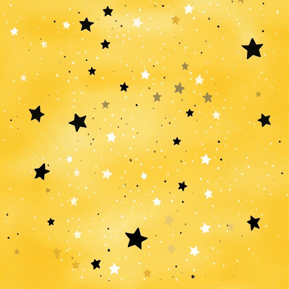 Yellow star pattern night backgrounds. AI generated Image by rawpixel.