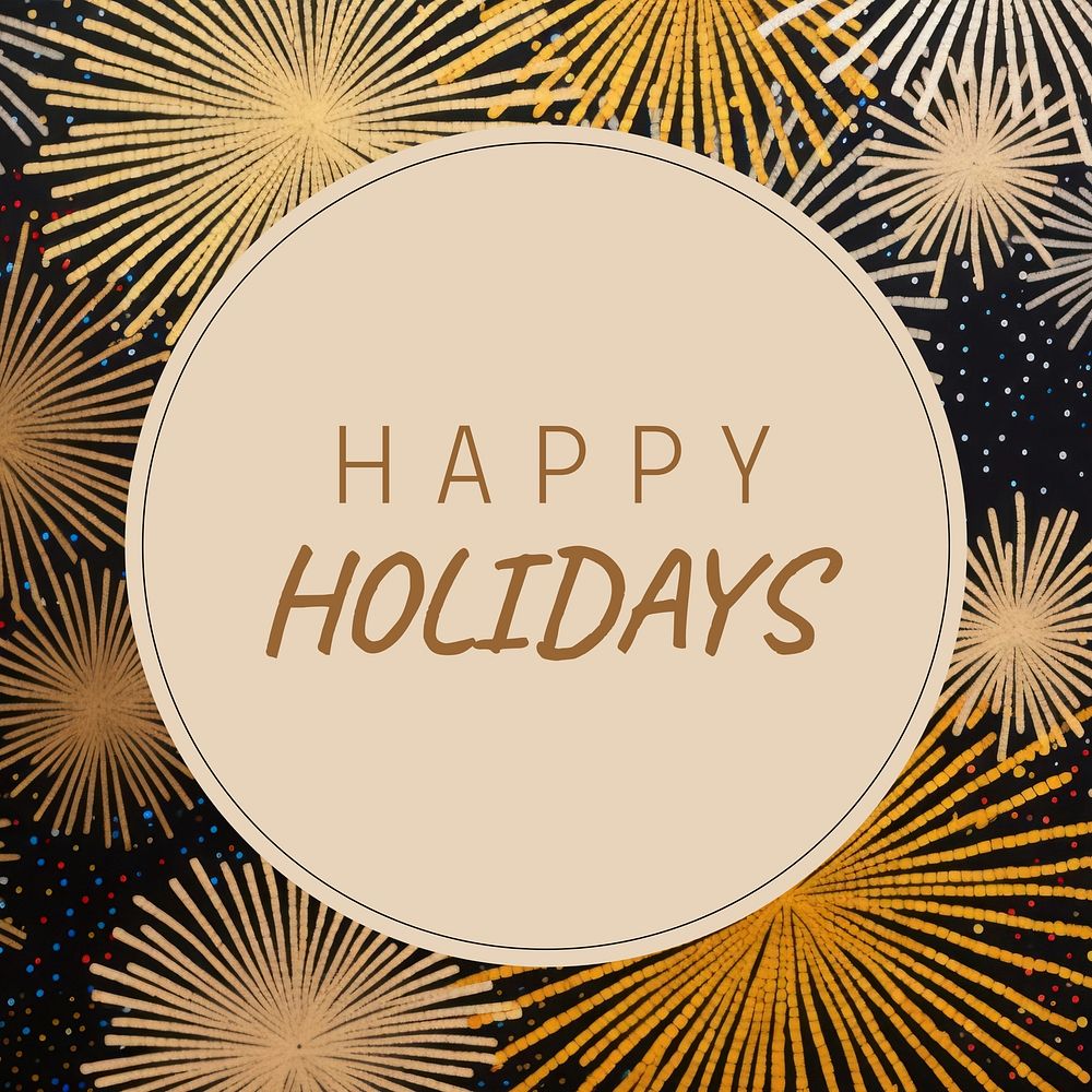 Happy holidays Instagram post template | Free Photo Illustration - rawpixel