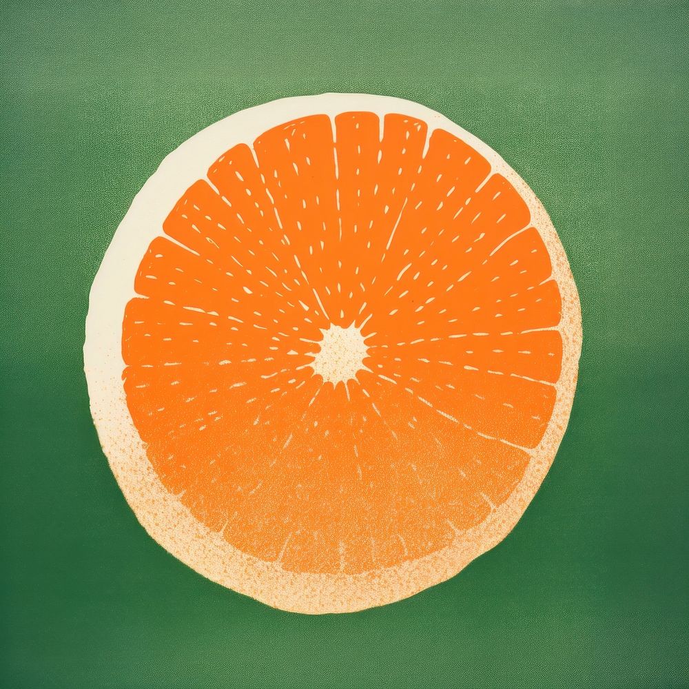 Grapefruit orange green food. AI generated Image by rawpixel.