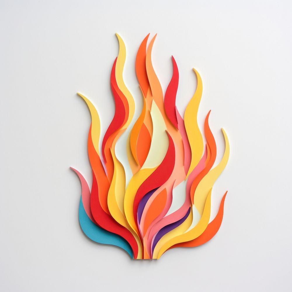 Fire painting craft art. AI generated Image by rawpixel.