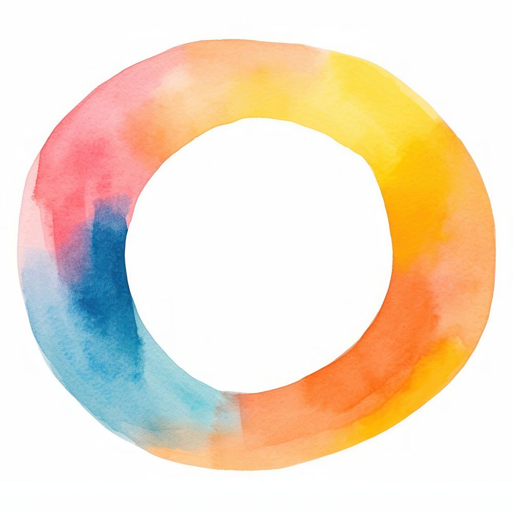 Letter O abstract shape text. AI generated Image by rawpixel.