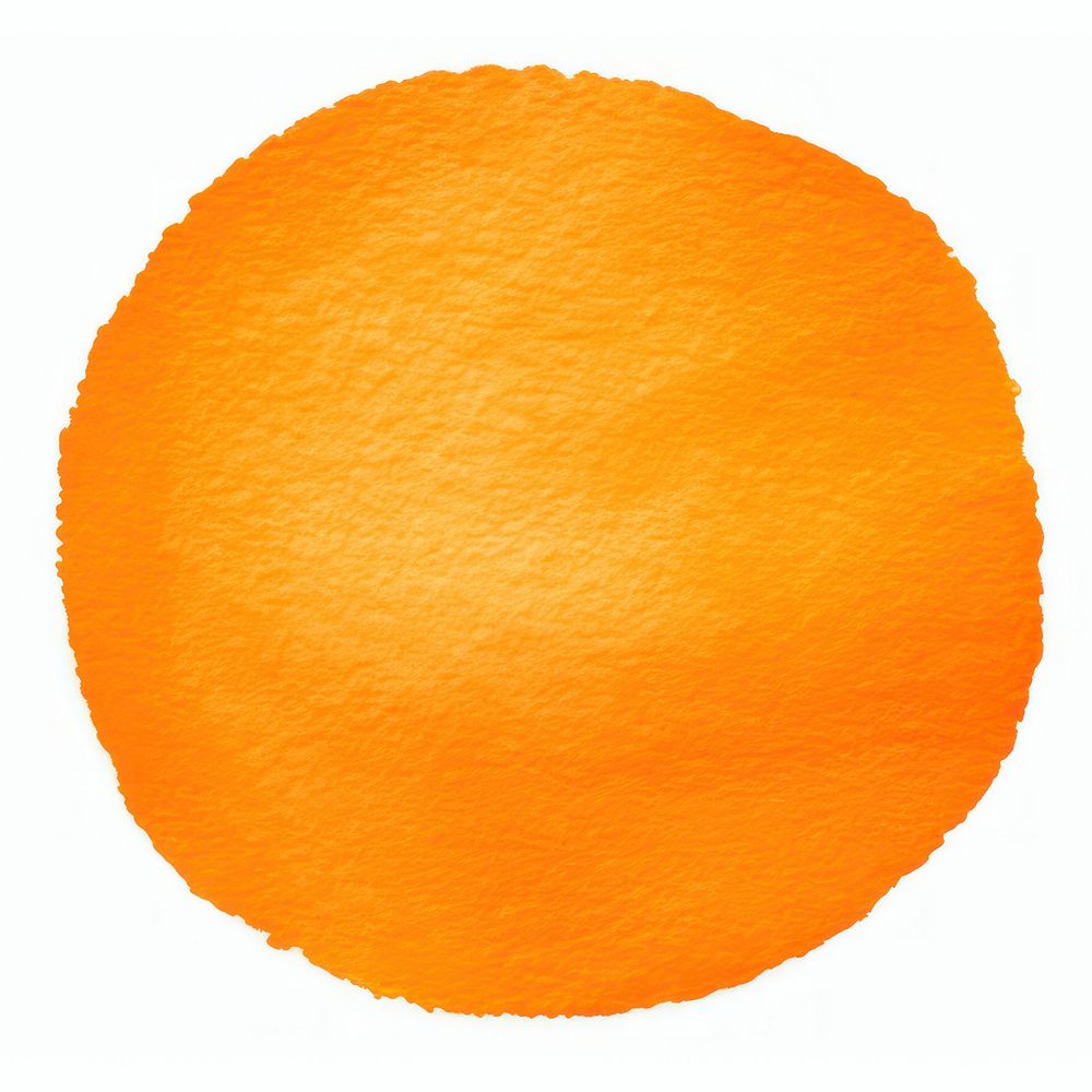 Circle orange shape white background. AI generated Image by rawpixel.