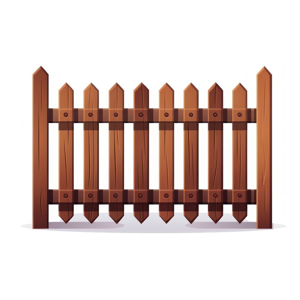 Wooden fence gate white background architecture. AI generated Image by rawpixel.