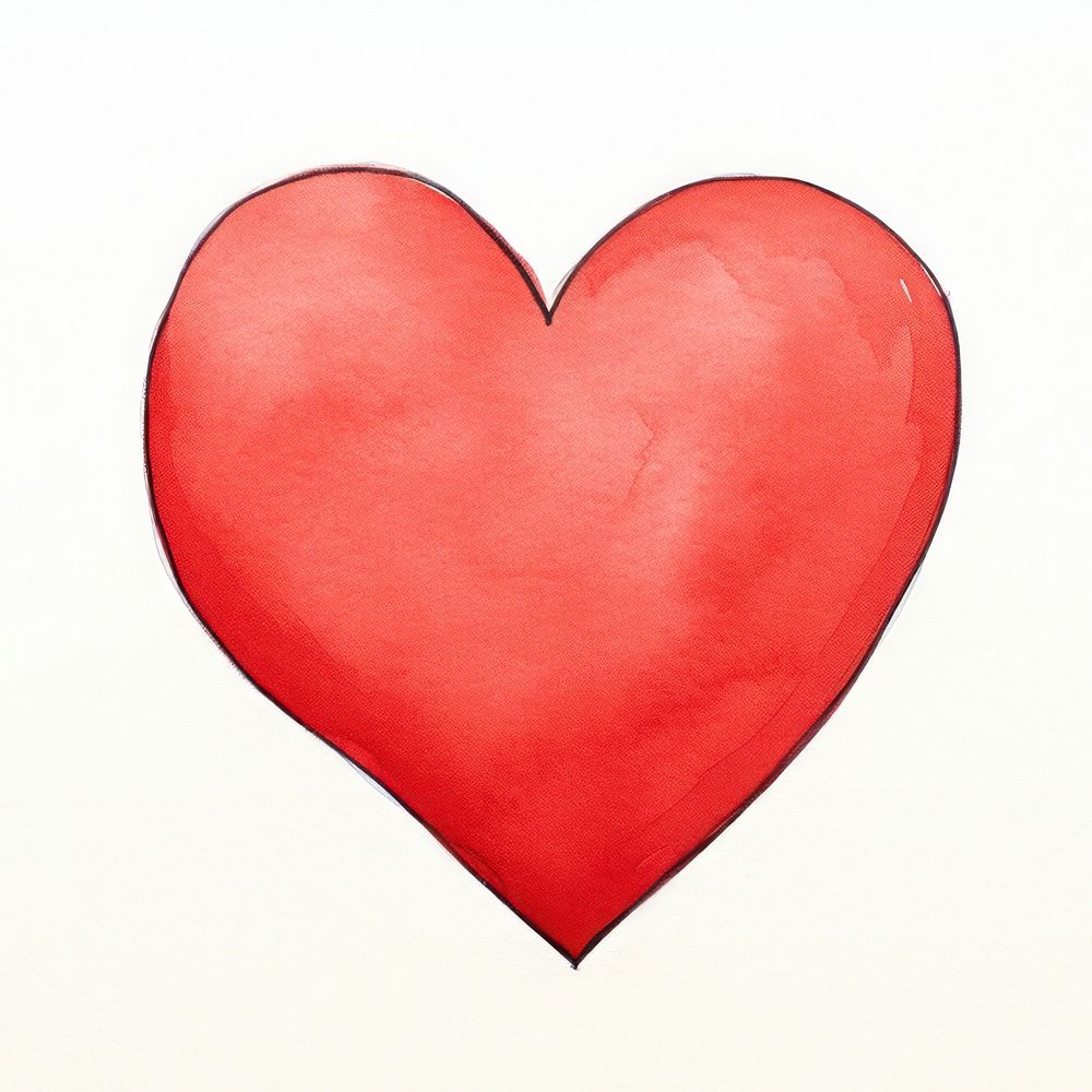 Heart backgrounds sketch white background. AI generated Image by rawpixel.