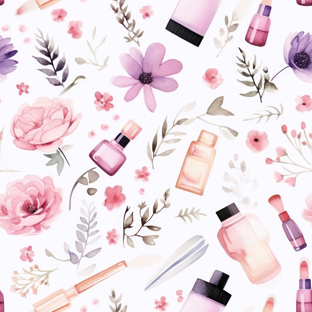 Cosmetic cosmetics backgrounds pattern. AI generated Image by rawpixel.