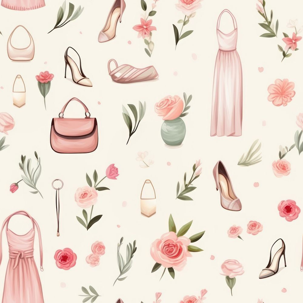 Dress outfit pattern backgrounds . AI generated Image by rawpixel.