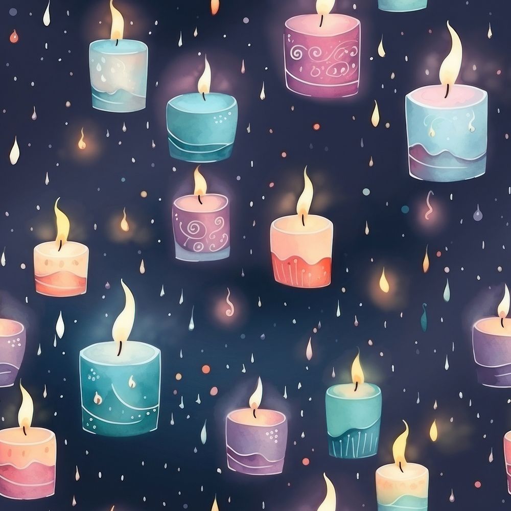 Magic candle backgrounds pattern spirituality. AI generated Image by rawpixel.
