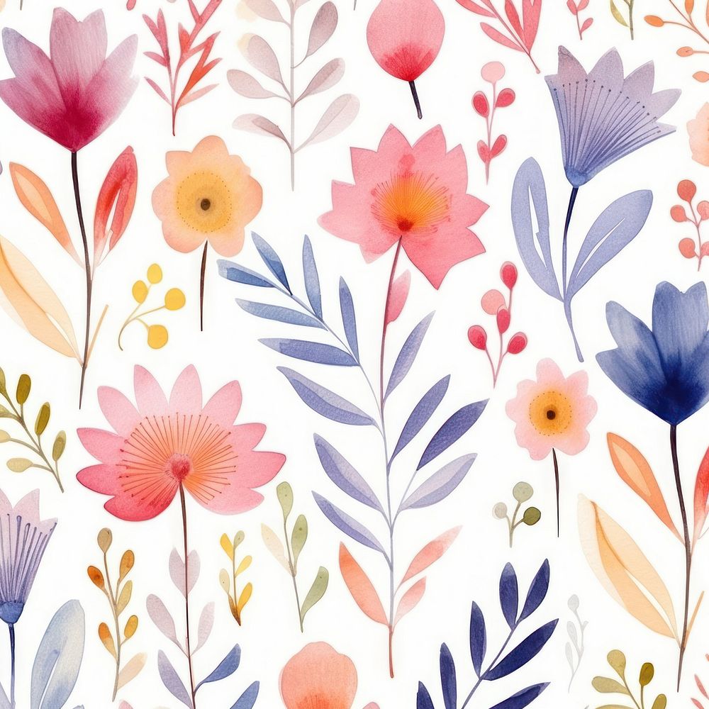 Magic flower pattern backgrounds plant. | Free Photo Illustration ...