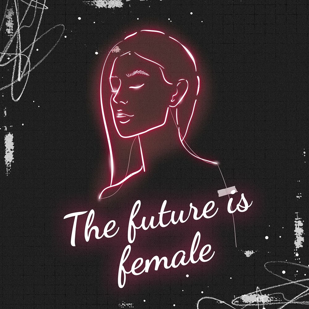 Future is female  Instagram post template
