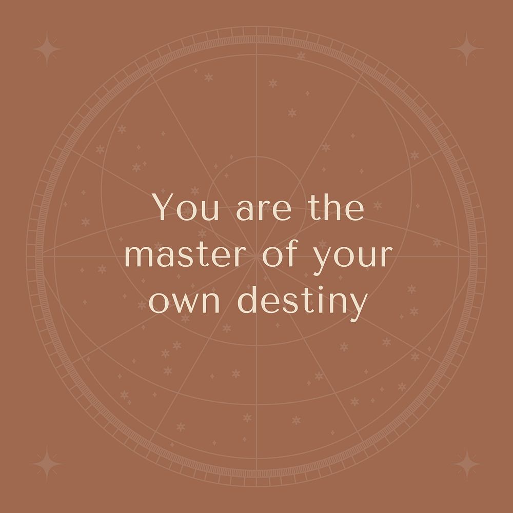 Aesthetic astrology quote  Instagram post template