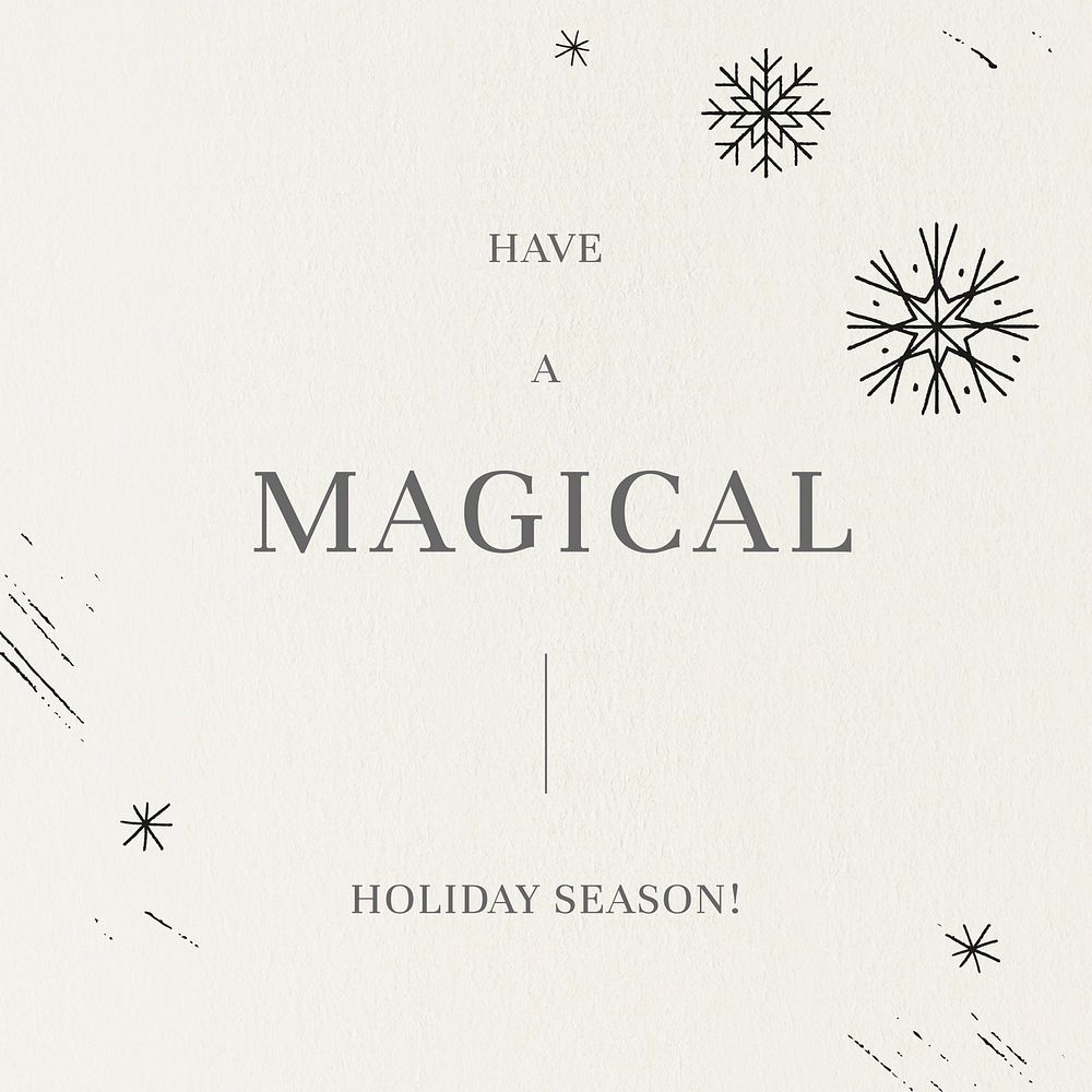 Holiday greeting  Instagram post template