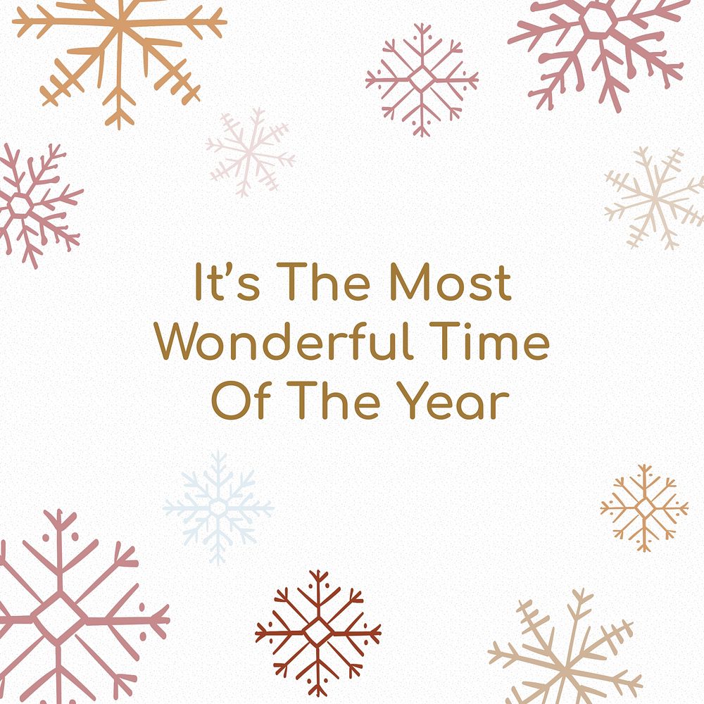 Christmas greetings  Instagram post template