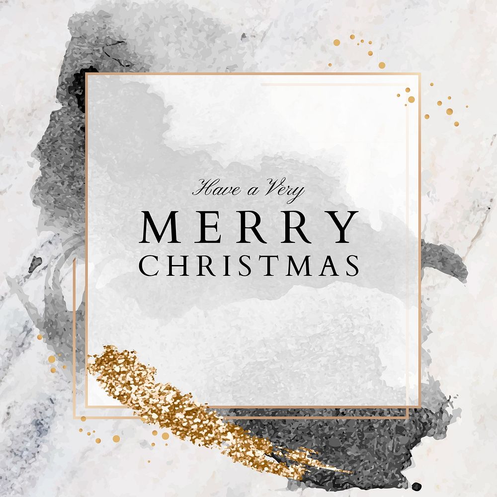 Christmas marble Instagram post template