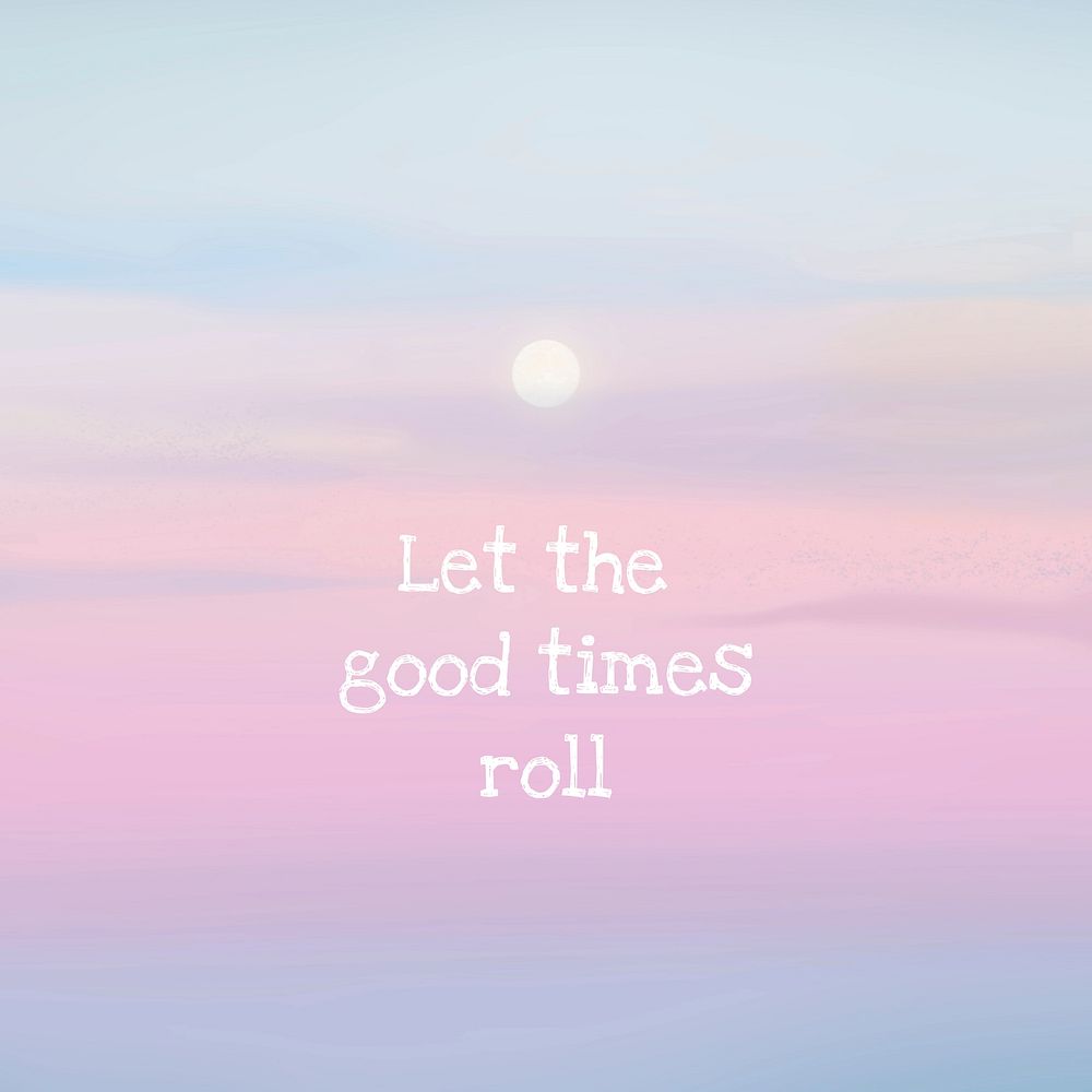 Let the good times roll Instagram post template