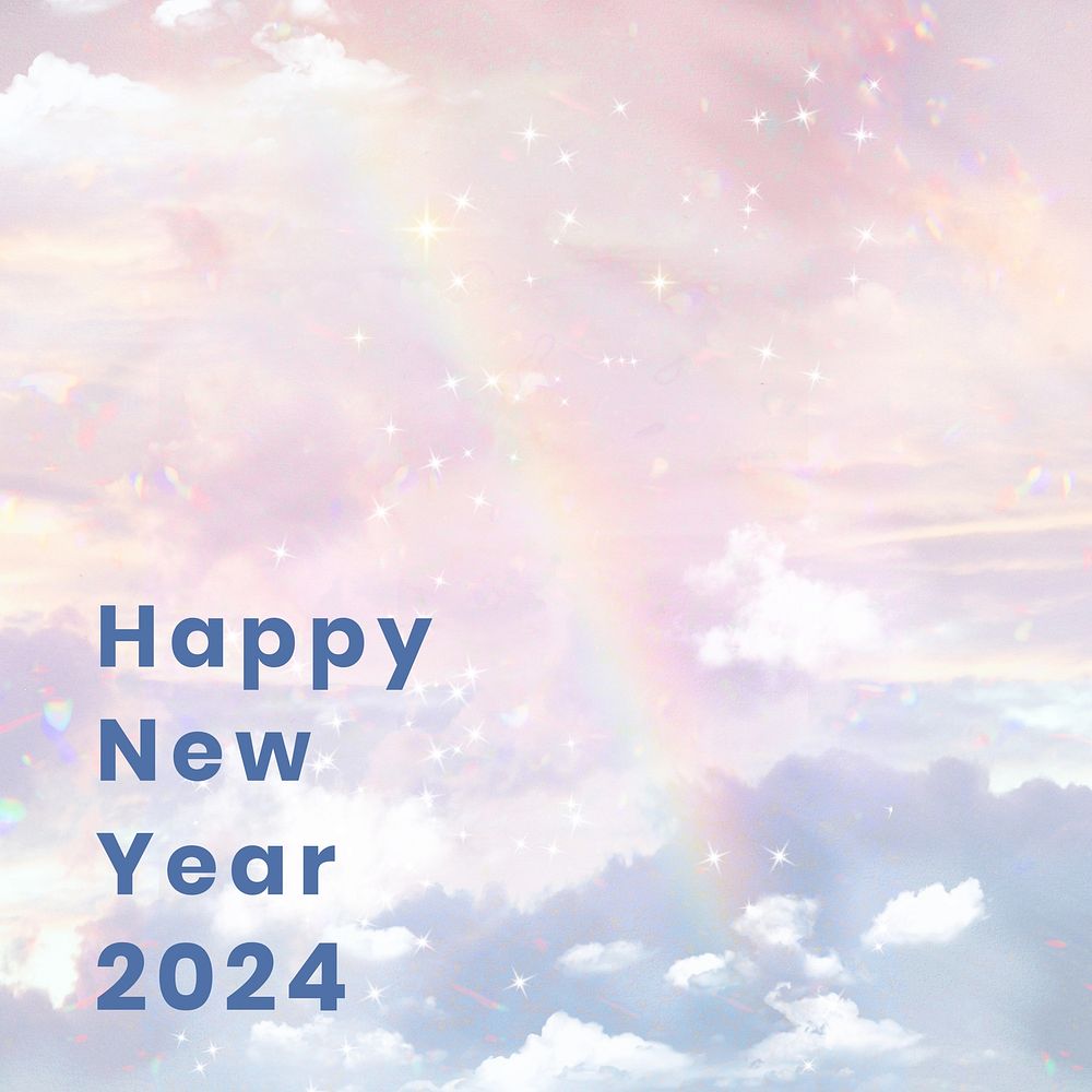 Aesthetic new year  Instagram post template