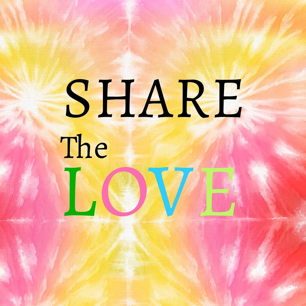 LGBT love, boho design Instagram post template