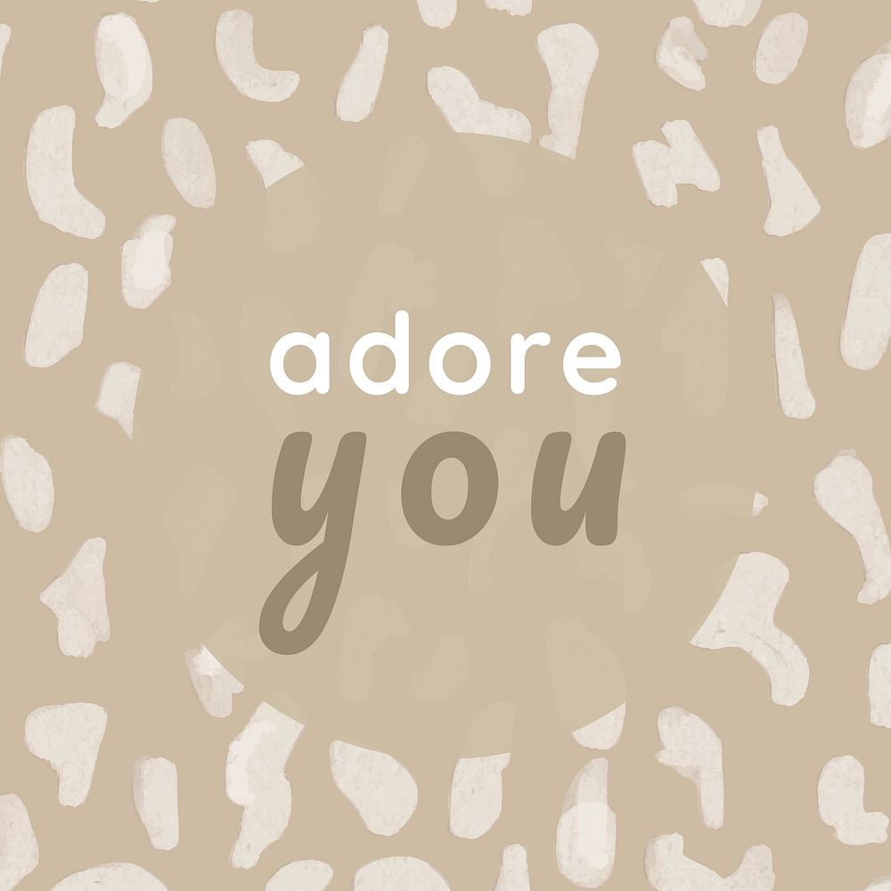 Adore you Instagram post template