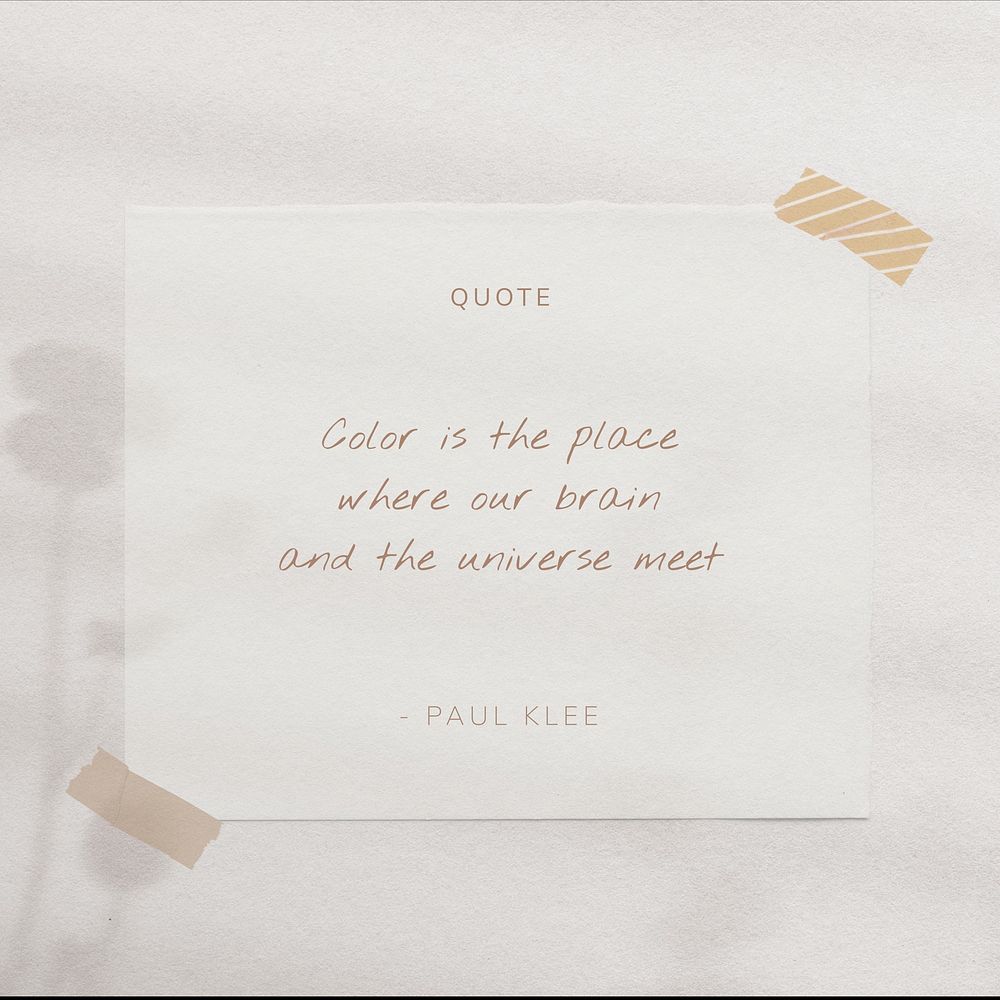 Minimal    with Paul Klee quote Instagram post template