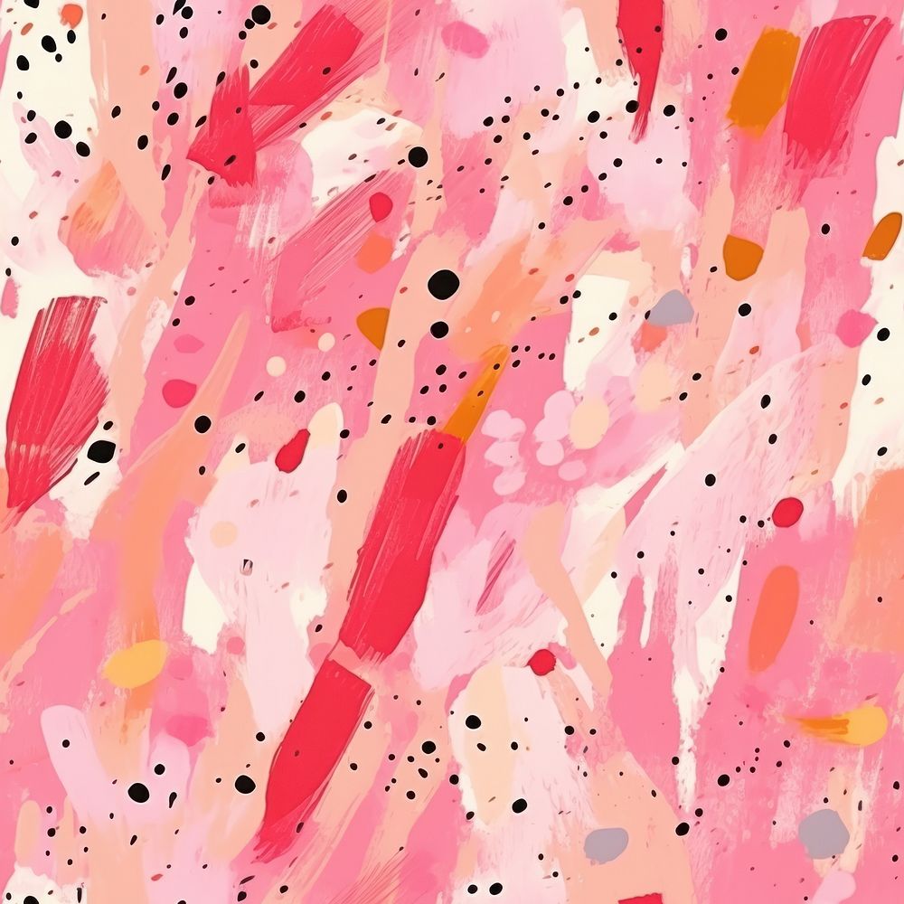 Abstract pattern painting drawing pink. AI generated Image by rawpixel.