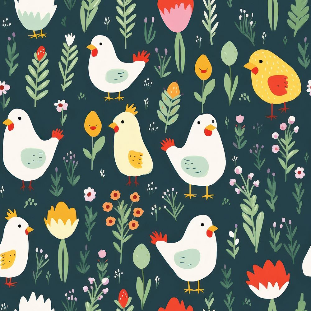 Pattern backgrounds animal bird. 
