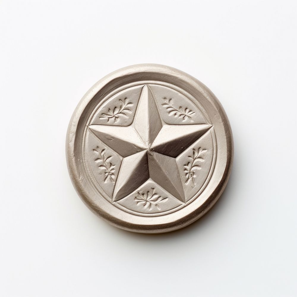 Star silver locket white background. AI generated Image by rawpixel.