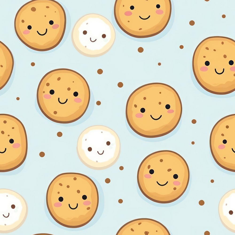 Biscuit pattern backgrounds cookie. AI generated Image by rawpixel.