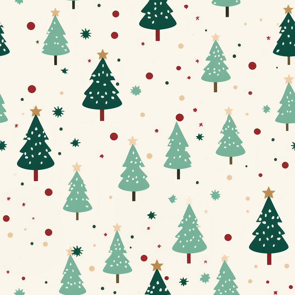 Christmas tree pattern backgrounds wallpaper. AI generated Image by rawpixel.