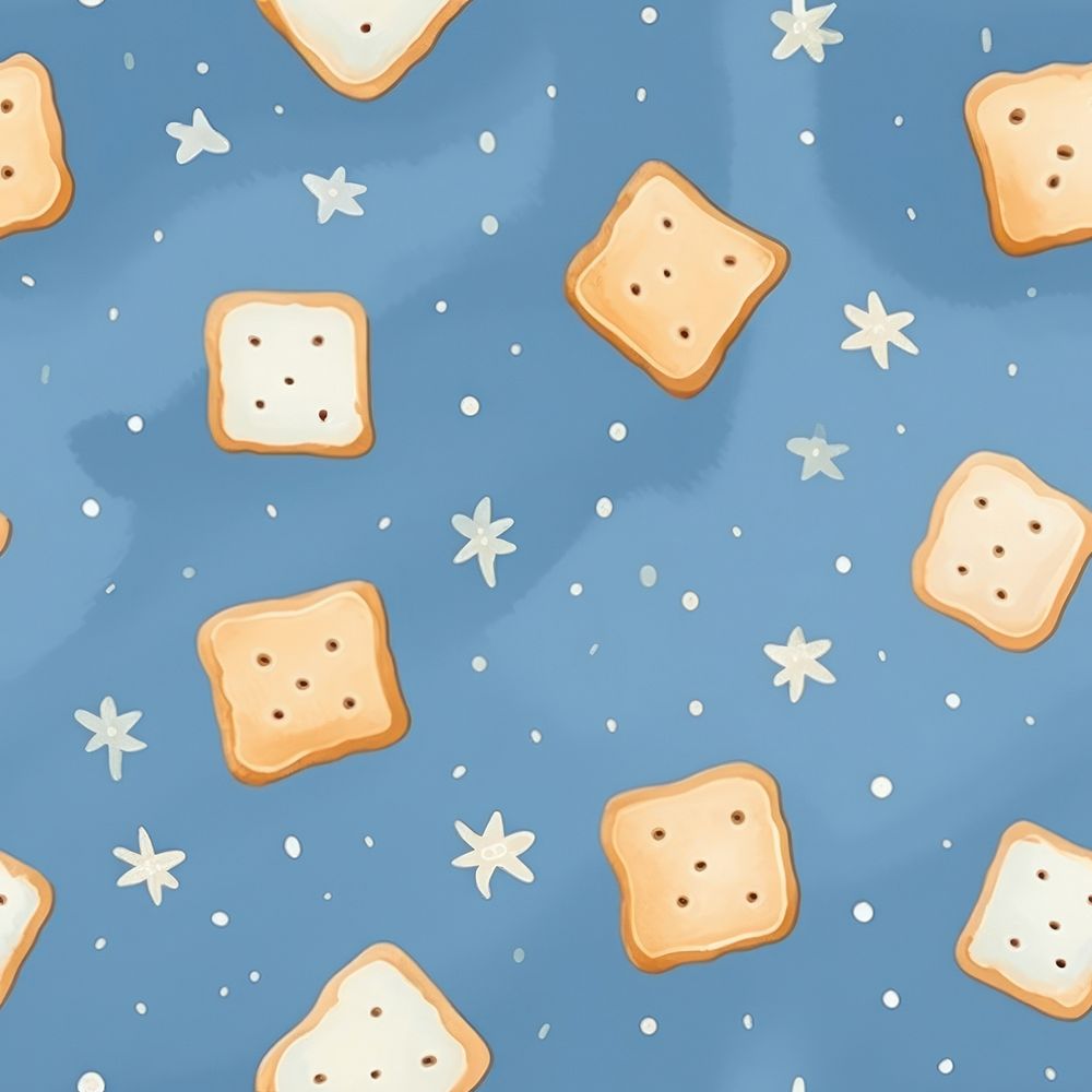 Cracker backgrounds dessert pattern. AI generated Image by rawpixel.