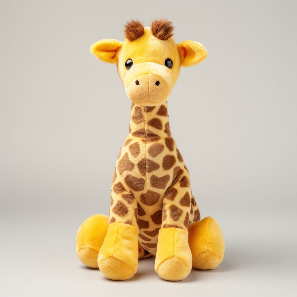 Cute giraffe animal mammal plush. AI generated Image by rawpixel.