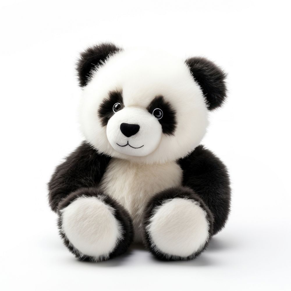 Cute panda mammal animal plush. 