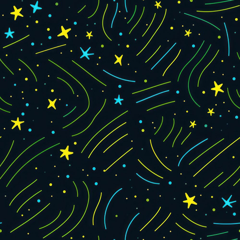 Star seamles pattern backgrounds green paper. AI generated Image by rawpixel.