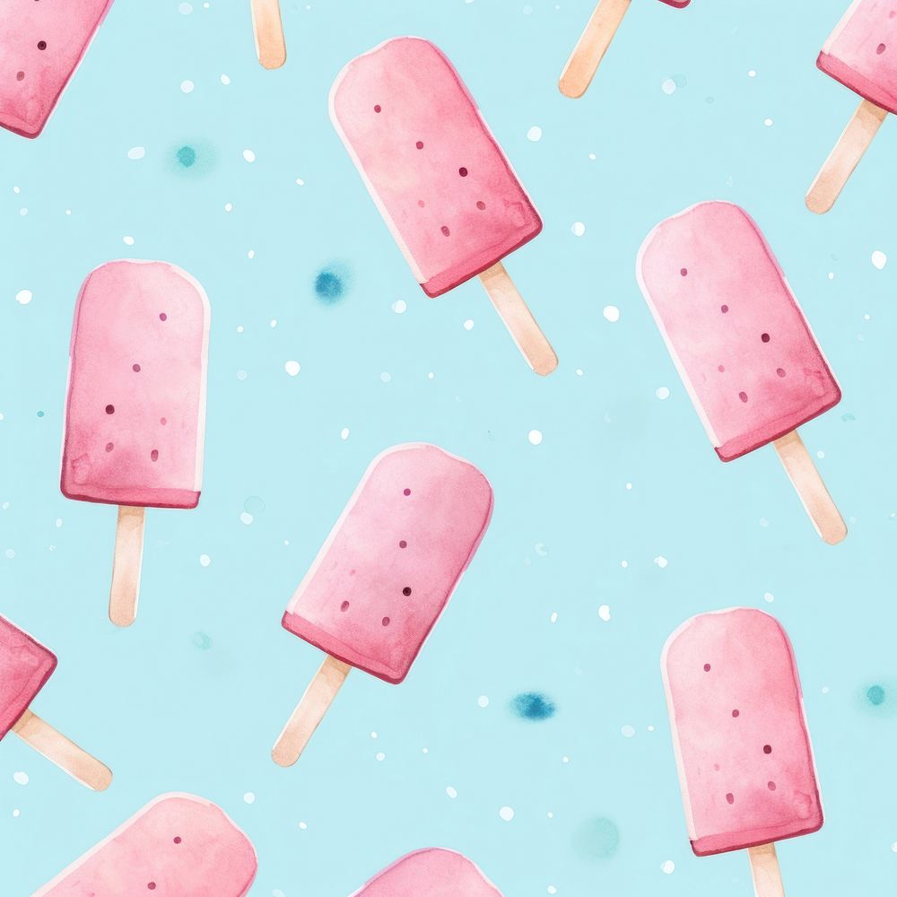 Ice pop backgrounds dessert pattern. AI generated Image by rawpixel.