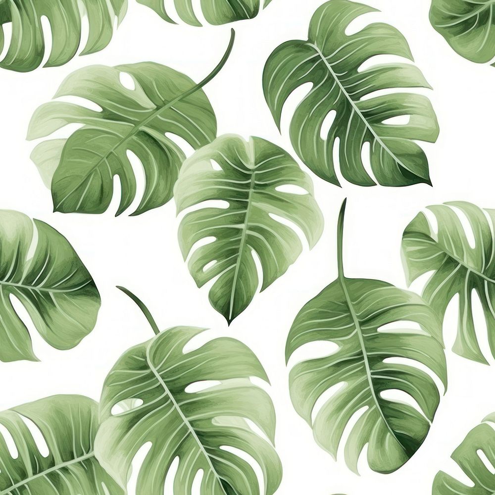 Monstera backgrounds pattern plant. AI generated Image by rawpixel.