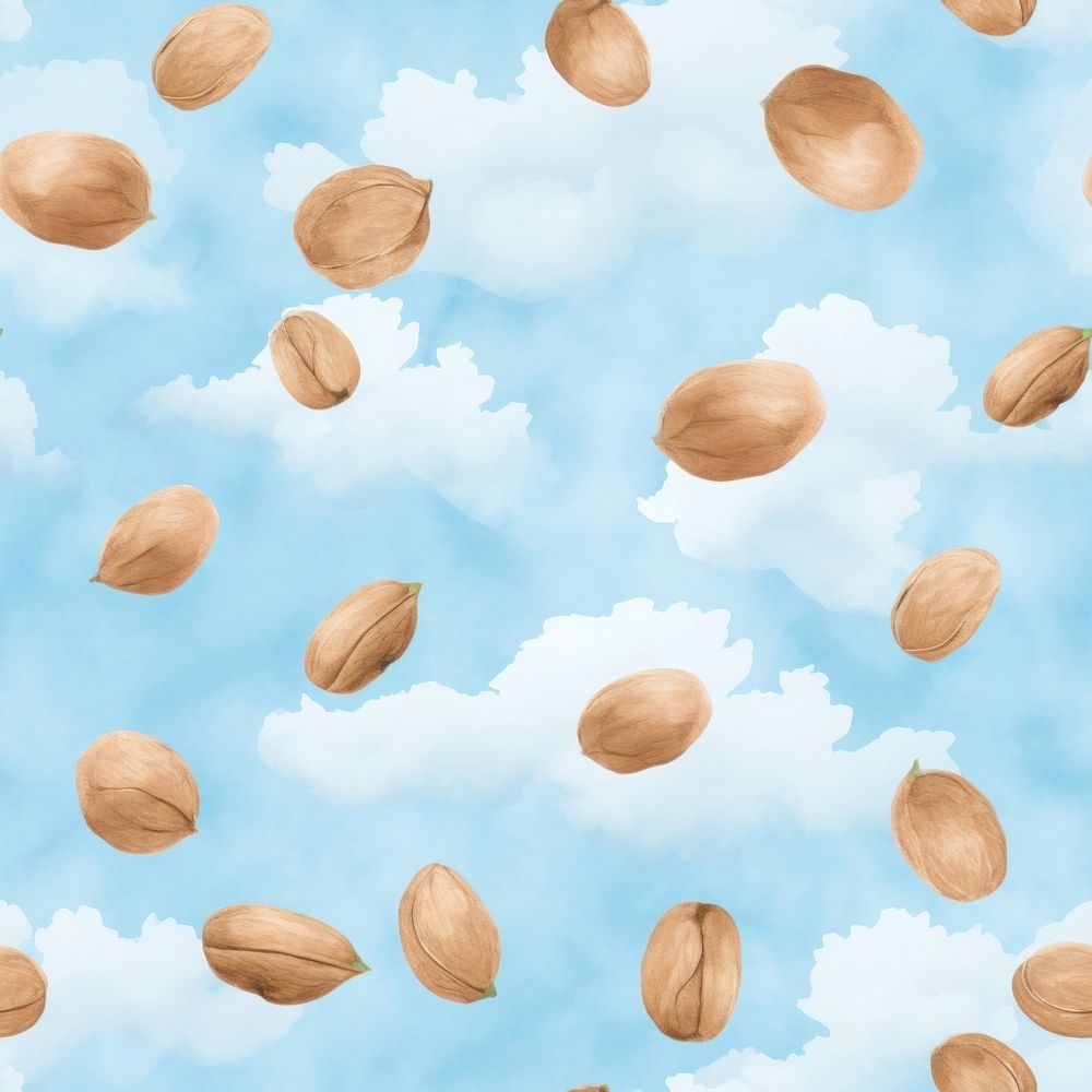 Nut backgrounds outdoors pattern. AI generated Image by rawpixel.